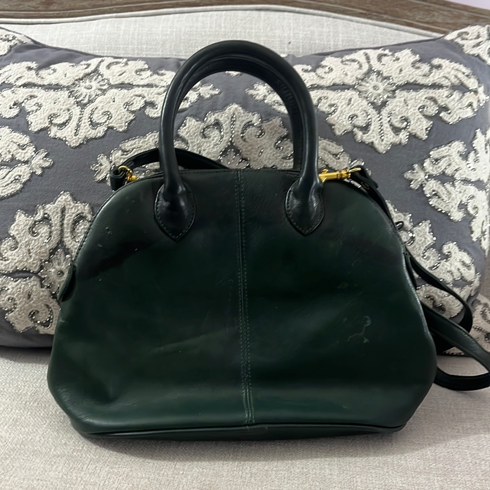 Field Manor emerald green handbag crossbody